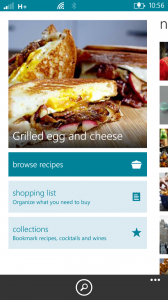 Bing Food & Drink App